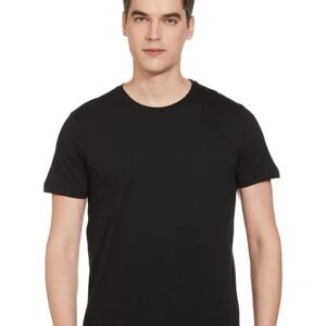 Max Men's Cotton Regular Fit Half Sleeves Crew Neck Solid Lounge T-Shirt